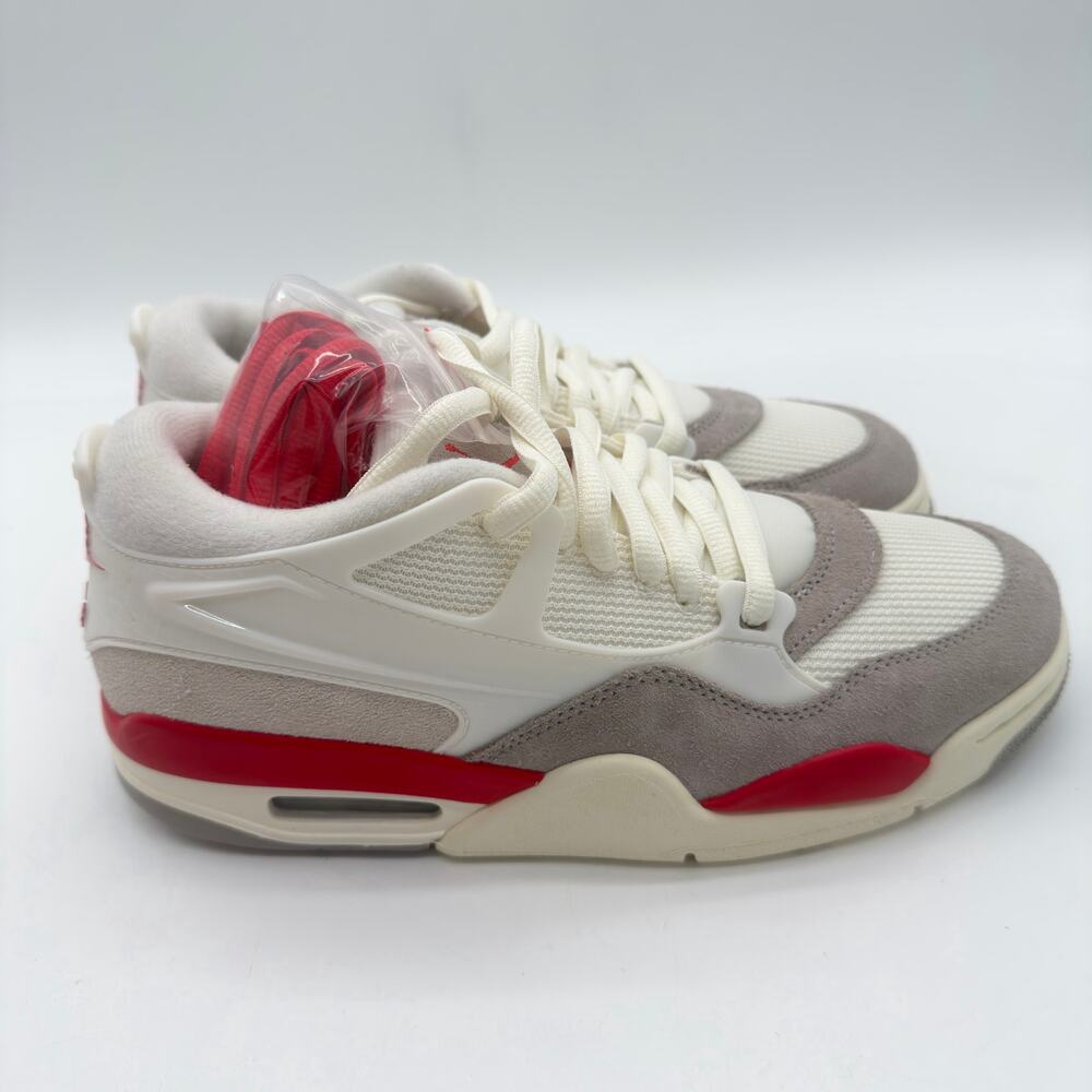 Nike Air Jordan 4 RM Sail Fire Red College Grey Coconut Milk HF8126-100 Mens 10